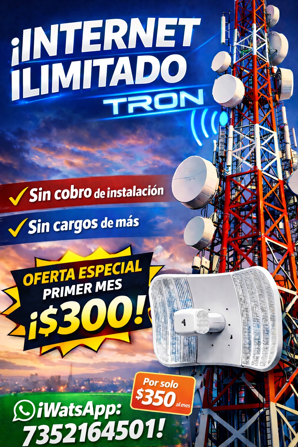 Promoción TRON Internet